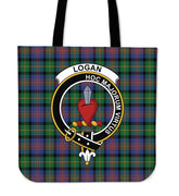 Logan Ancient Tartan Crest Tote Bag