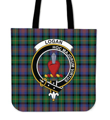 Logan Ancient Tartan Crest Tote Bag