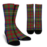 Shaw Green Modern Tartan Crew Socks
