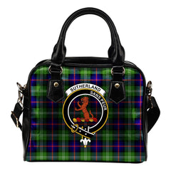 Sutherland Tartan Crest Shoulder Handbags