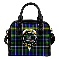 MacNeil of Barra Family Tartan Crest Shoulder Handbags