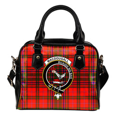 Macdougall Family Modern Tartan Crest Shoulder Handbags
