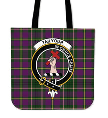 Taylor (Tailyour) Tartan Crest Tote Bag