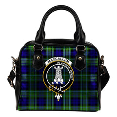MacCallum Modern Tartan Crest Shoulder Handbags