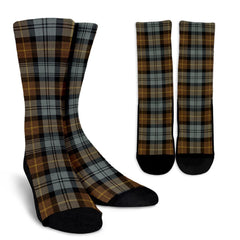 Gordon Weathered Tartan Crew Socks