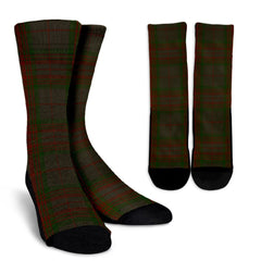 Gray Tartan Crew Socks