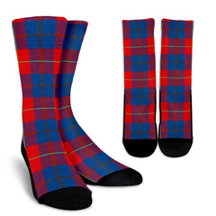 Galloway Red Tartan Crew Socks