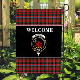 MacDuff Tartan Crest Black Garden Flag