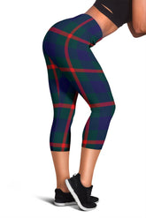 Agnew Family Modern Tartan Capris Leggings