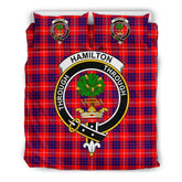 Hamilton Family Tartan Crest Bedding Set