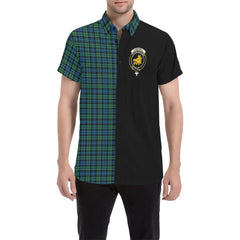 Campbell Family Tartan Crest Men Shirt