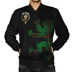 Kirkaldy (of Grange) Tartan Bomber Jacket Lion & Thistle