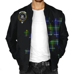 MacNeil of Barra Tartan Bomber Jacket Lion & Thistle