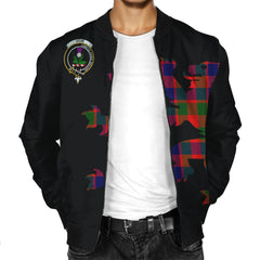 Gow (of Skeoch) Tartan Bomber Jacket Lion & Thistle