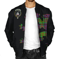 MacDonald Clan Ranald Tartan Bomber Jacket Lion & Thistle
