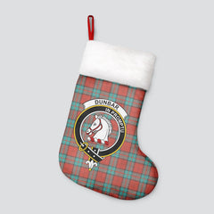 Dunbar Ancient Tartan Crest Christmas Stocking