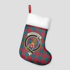 Fotheringham Tartan Crest Christmas Stocking
