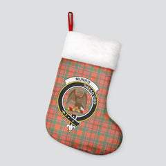 Munro Ancient Tartan Crest Christmas Stocking