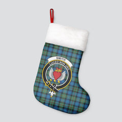 Smith Ancient Tartan Crest Christmas Stocking