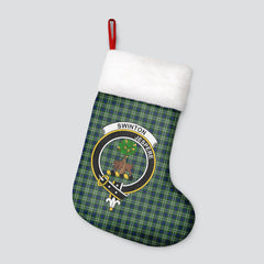 Swinton Tartan Crest Christmas Stocking