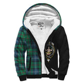 Urquhart Ancient Tartan Crest Sherpa Hoodie - Circle Style