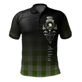 Cunningham Dress Green Dancers Tartan Polo Shirt - Alba Celtic Style