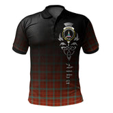 Morrison Red Ancient Tartan Polo Shirt - Alba Celtic Style