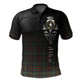 Shaw Green Modern Tartan Polo Shirt - Alba Celtic Style