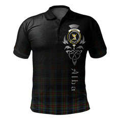 Stewart Black 02 Tartan Polo Shirt - Alba Celtic Style
