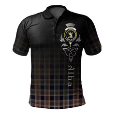 Stewart Navy Tartan Polo Shirt - Alba Celtic Style