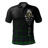 Stewart Old Modern Tartan Polo Shirt - Alba Celtic Style