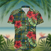 Aiton Tartan Hawaiian Shirt Hibiscus, Coconut, Parrot, Pineapple - Tropical Garden Shirt