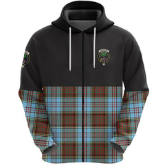 Anderson Ancient Clan Half Of Tartan Zipper Hoodie