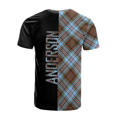 Anderson Ancient Tartan T-Shirt Half of Me - Cross Style