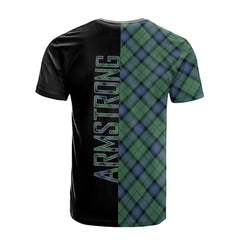 Armstrong Ancient Tartan T-Shirt Half of Me - Cross Style