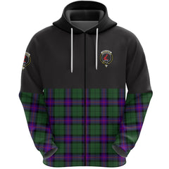 Armstrong Modern Clan Half Of Tartan Zipper Hoodie