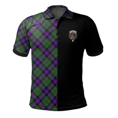 Armstrong Modern Tartan Polo Shirt Half of Me - Cross Style