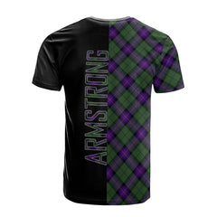 Armstrong Modern Tartan T-Shirt Half of Me - Cross Style