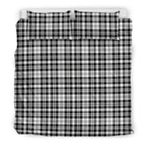 Scott Black & White Modern Tartan Bedding Set