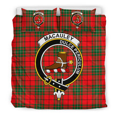 Macauley Family Tartan Crest Bedding Set