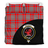 Moubray Family Tartan Crest Wave Style Bedding Set