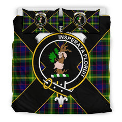 Watson Tartan Crest Bedding Set - Luxury Style