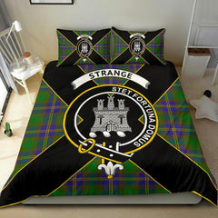 Strange (or Strang) Tartan Crest Bedding Set - Luxury Style