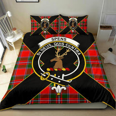 Spens (or Spence) Tartan Crest Bedding Set - Luxury Style
