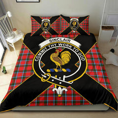 Sinclair Tartan Crest Bedding Set - Luxury Style