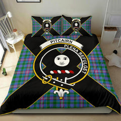Pitcairn Tartan Crest Bedding Set - Luxury Style