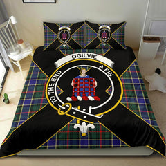 Ogilvie Tartan Crest Bedding Set - Luxury Style