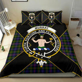 Murray (of Atholl) Tartan Crest Bedding Set - Luxury Style