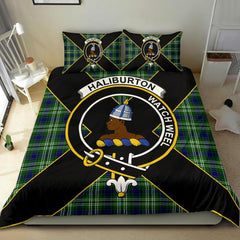 Haliburton Tartan Crest Bedding Set - Luxury Style