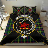 Farquharson Tartan Crest Bedding Set - Luxury Style